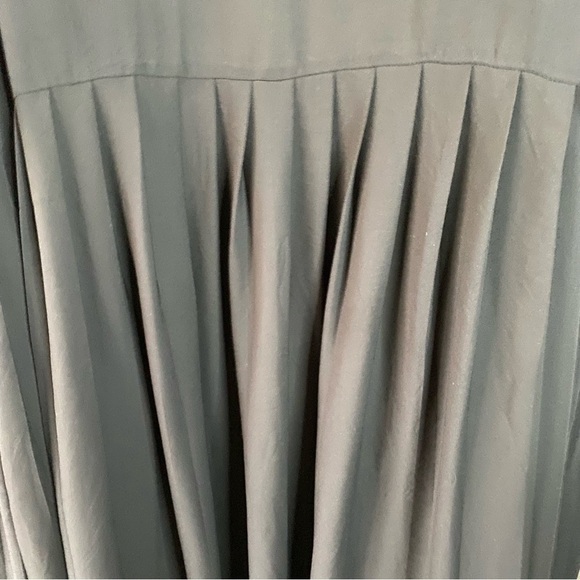 ASOS Open Front Black Whimsigoth Pleated Duster Jacket Cardigan Kimono  SZ 22 - Picture 8 of 9